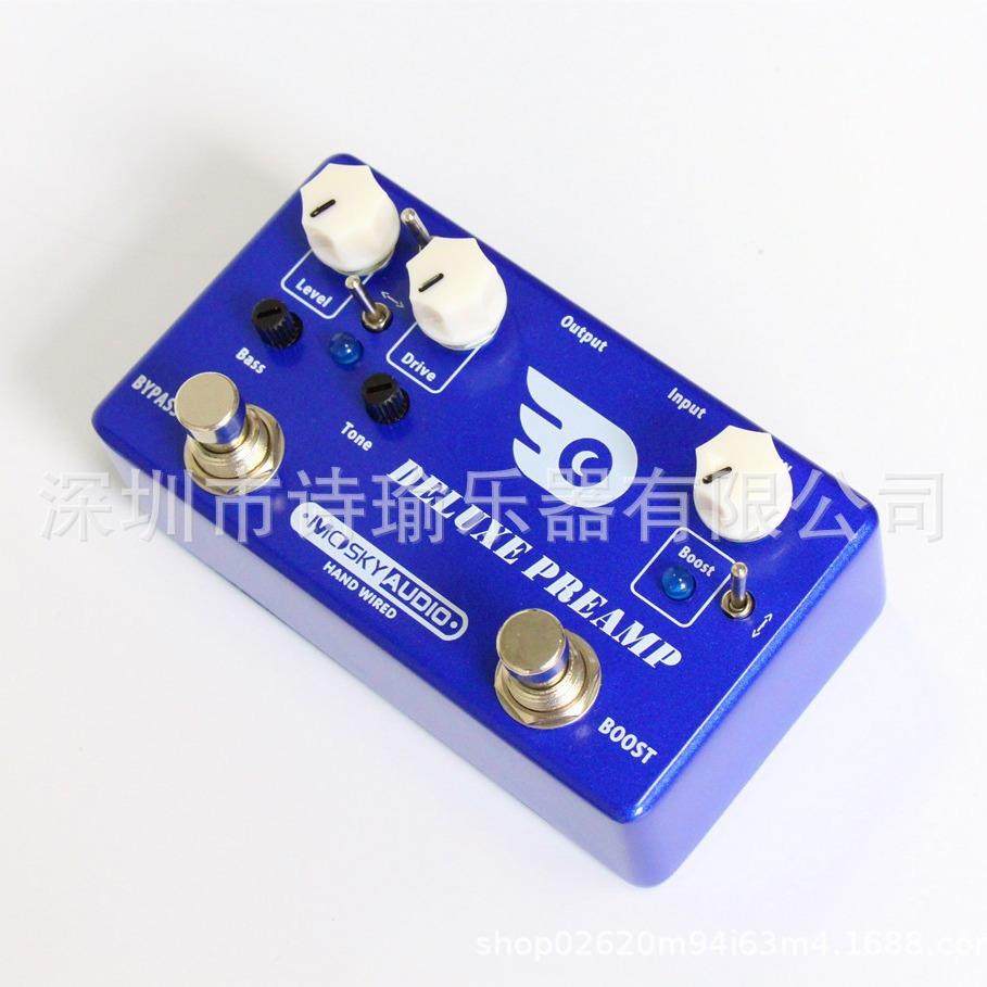 MOSKYAUDIO手工效果器乐器吉他效果器DELUXEPREAMP过载推子