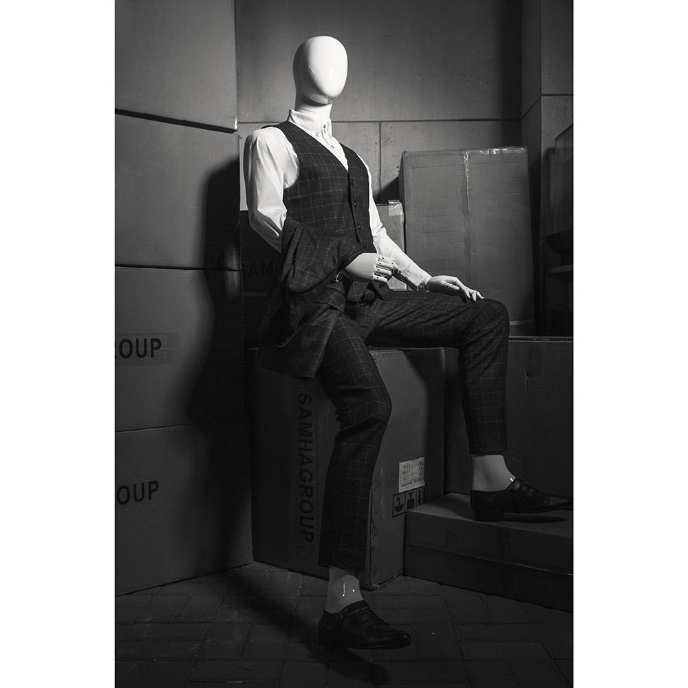 活动关节白色模特男模橱窗服装店模特陈列模特男拍照摄影道具