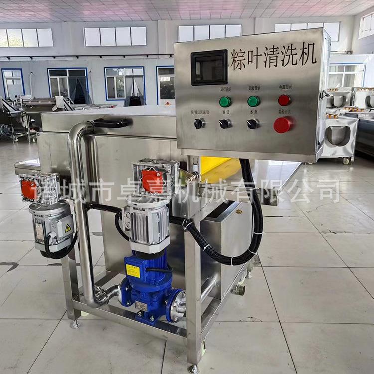 洗粽叶机器新鲜苇叶芭蕉叶清洗机小型荷叶粽叶毛刷式清洗设备