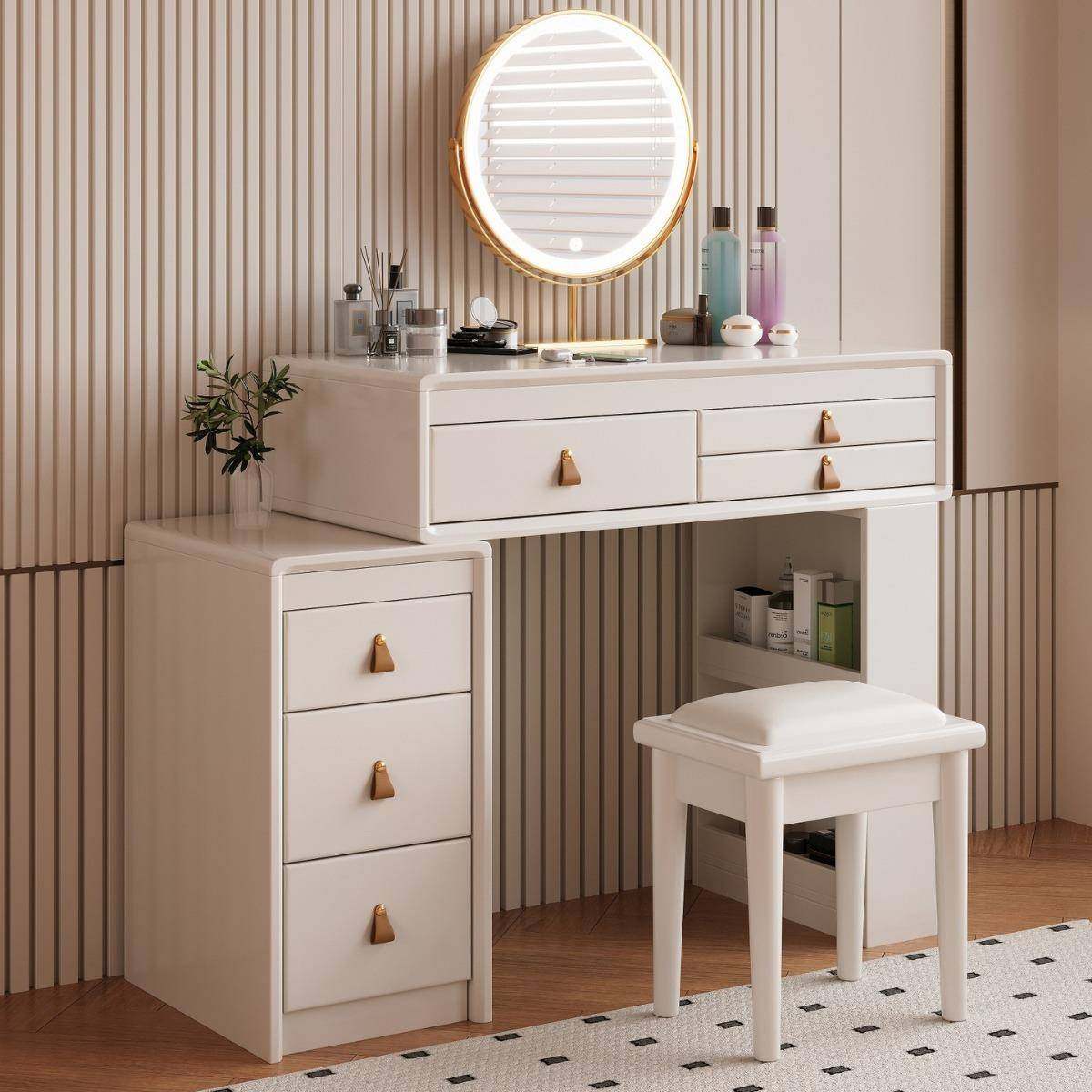 全实木梳妆台化妆桌斗柜一体现代简约伸缩小户型新中式卧室化妆台,节庆用品/礼品,新娘配件,淘宝优惠券,粉丝福利购,淘宝优惠卷