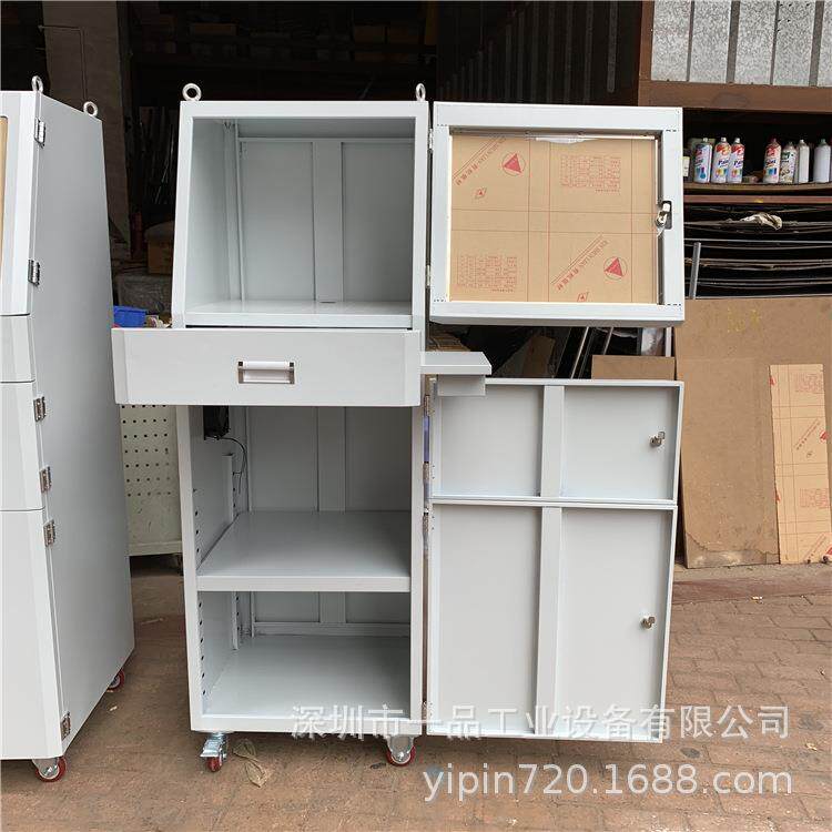 深圳一品机床电脑机柜车间电脑存放机柜移动式电脑机箱柜图片