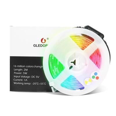ZigBee3.0RGBCCT5V迷你灯带控制器套装USB接口APP语音控制