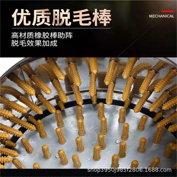 鸡鸭鹅脱毛机器全自动电动拔鸭毛褪毛设备湖北