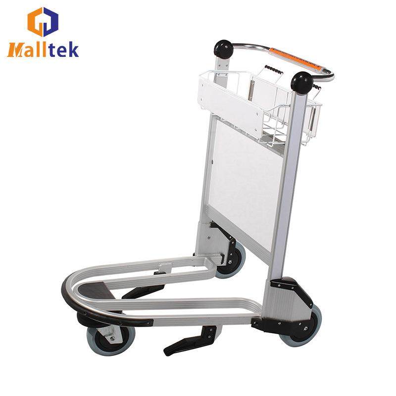 MT-AAT07机场手推车铝合金行李车大圆头机场车铝合金行李车