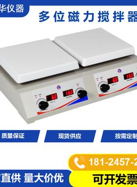 多联加热磁力搅拌器HSHA-2P数控式多面板加热磁力搅拌器搅拌机
