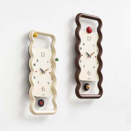 wozoom屋准免打孔艺术钟表挂钟客厅2024新款简约家用创意时钟挂墙