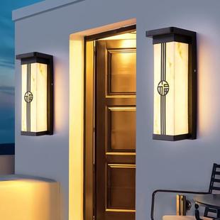新款户外壁灯中式太阳能外墙挂壁灯走廊过道别墅大门室外防水防潮