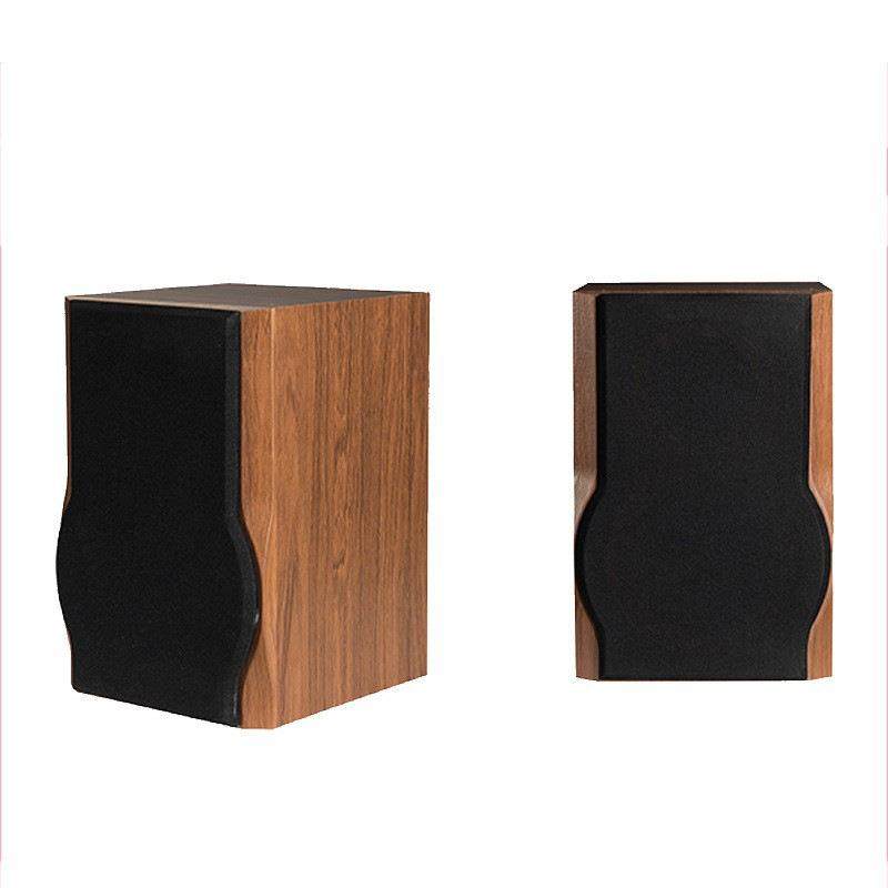 工厂HIFI音箱6寸无源发烧人声2.0桌面胆机车机木质书架音箱