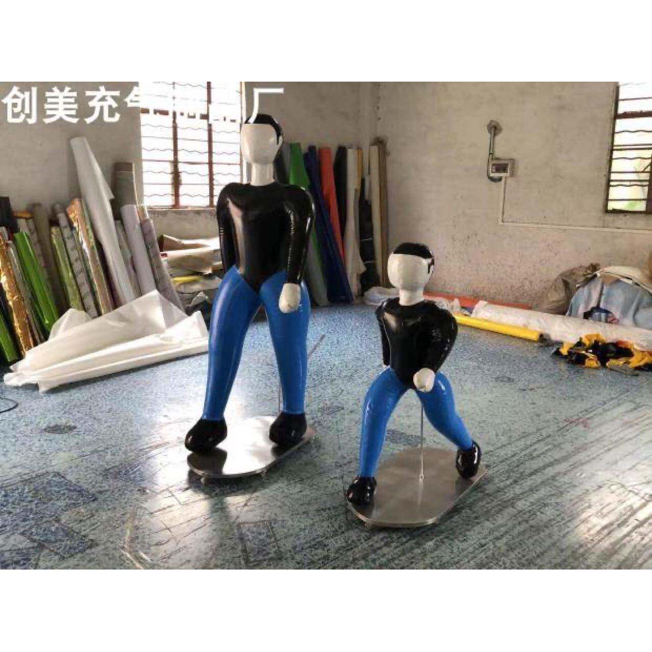 直销充气假人充气尾部车碰撞测试充气车充气仿真车模型