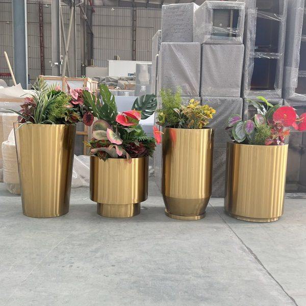 不锈钢花箱铁艺定制花坛售楼部商业街室外庭院阳台花槽隔断组合,家居饰品,花盆,淘宝优惠券,粉丝福利购,淘宝优惠卷