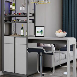 小吧台桌家用酒柜现代简约隔断柜酒吧柜子客厅餐厅柜一体桌玄关柜