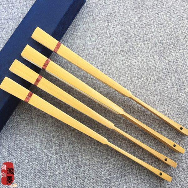 5把包邮文玩扇子9.5寸手工司玉水磨玉竹宣纸扇空白洒金苏工扇面