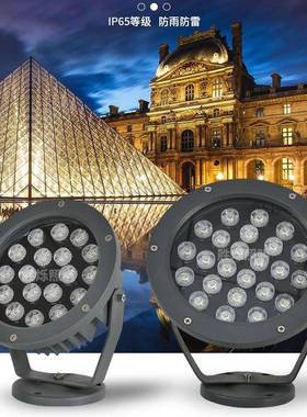 RGB24W公园照树灯插地灯户外防水投光灯