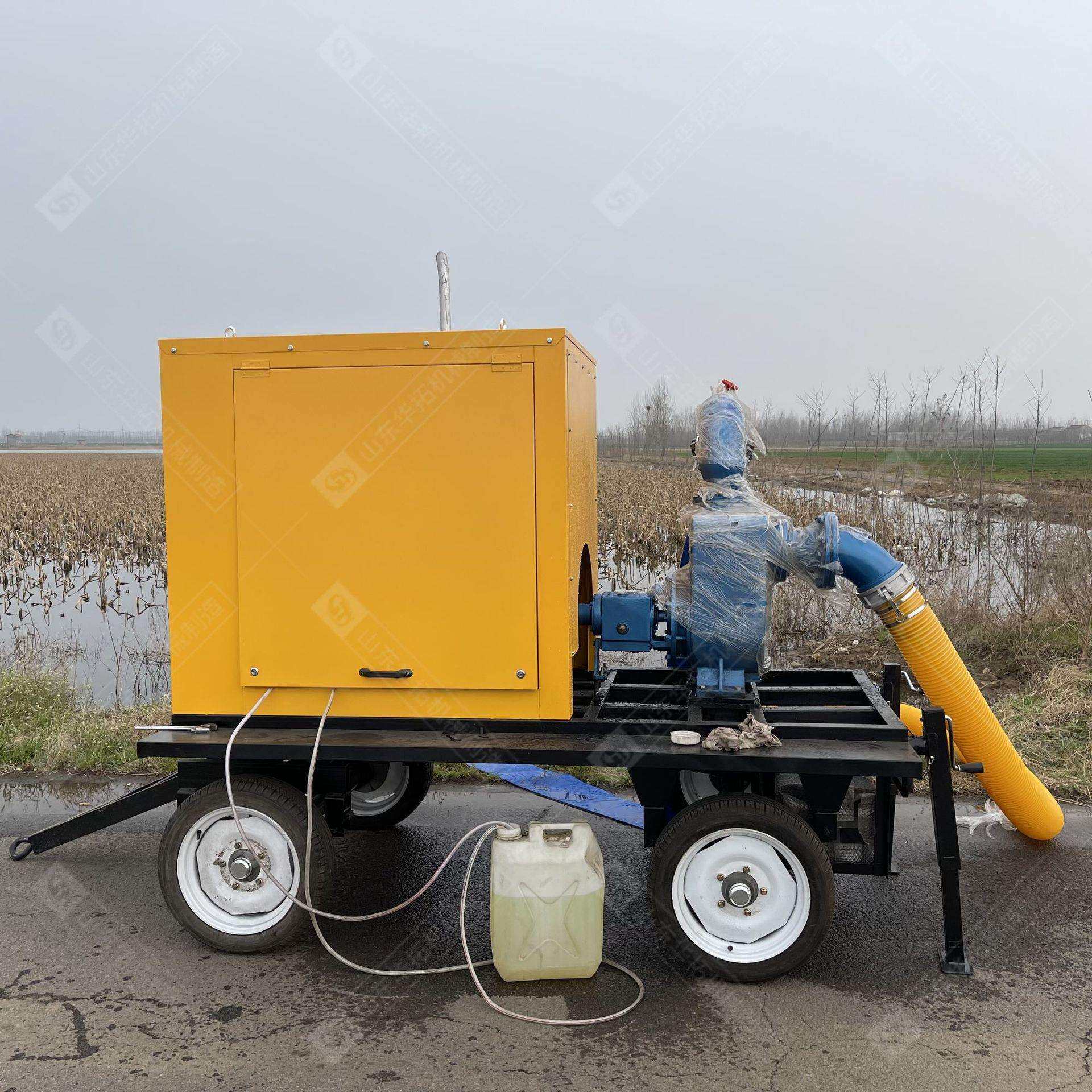 移动式柴油排涝泵车大流量应急防汛泵车200-2000方排污泵车