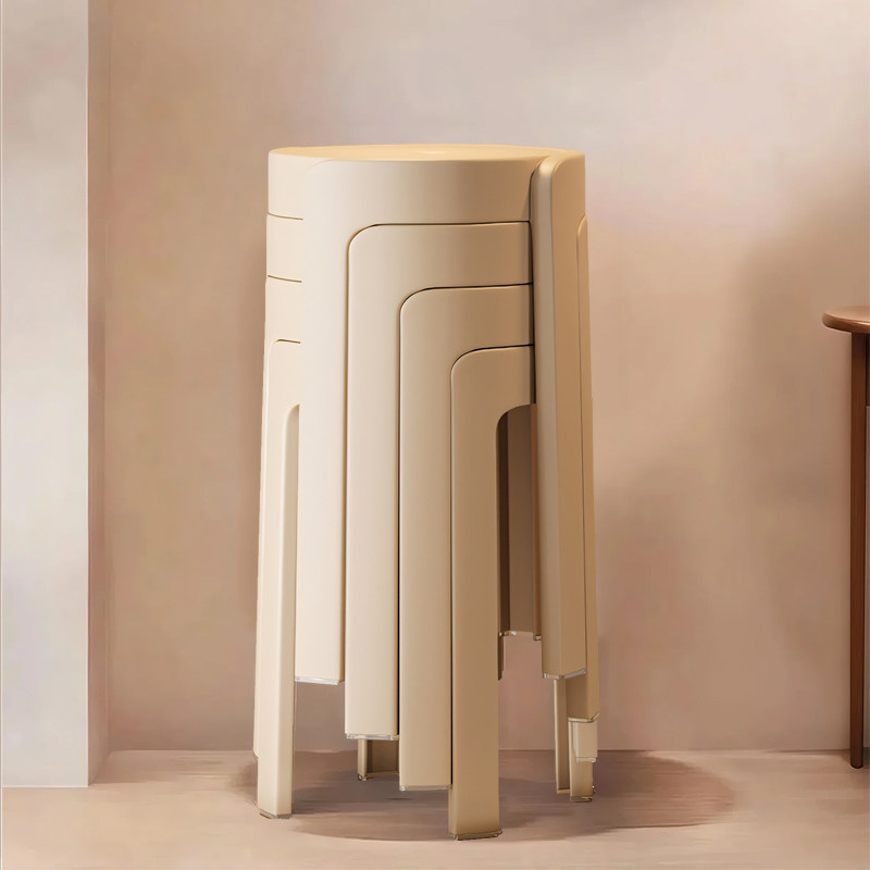 塑料凳加厚家用商用特厚现代简约可堆叠放摞叠久坐舒服椅高圆板凳