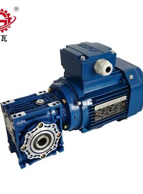 格瓦NMRV系列减速机速比5~100自动回转工具柜铝合金蜗轮减速电机