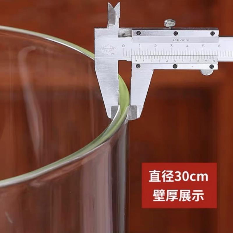 高硼硅玻璃大容量150斤200斤加高玻璃瓶1米5~2米加厚玻璃瓶酒瓶