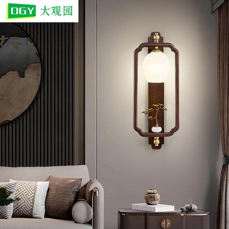 卧室壁灯新中式中国风现代简约客厅电视背景楼梯过道床头灯具523L,鲜花速递/花卉仿真/绿植园艺,割草机/草坪机,淘宝优惠券,粉丝福利购,淘宝优惠卷