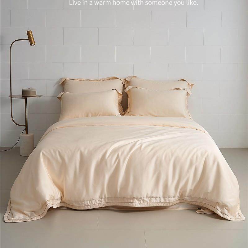 100支全棉长绒棉四件套纯色轻奢风纯色滚边工艺款纯棉被套床笠款,鲜花速递/花卉仿真/绿植园艺,割草机/草坪机,淘宝优惠券,粉丝福利购,淘宝优惠卷