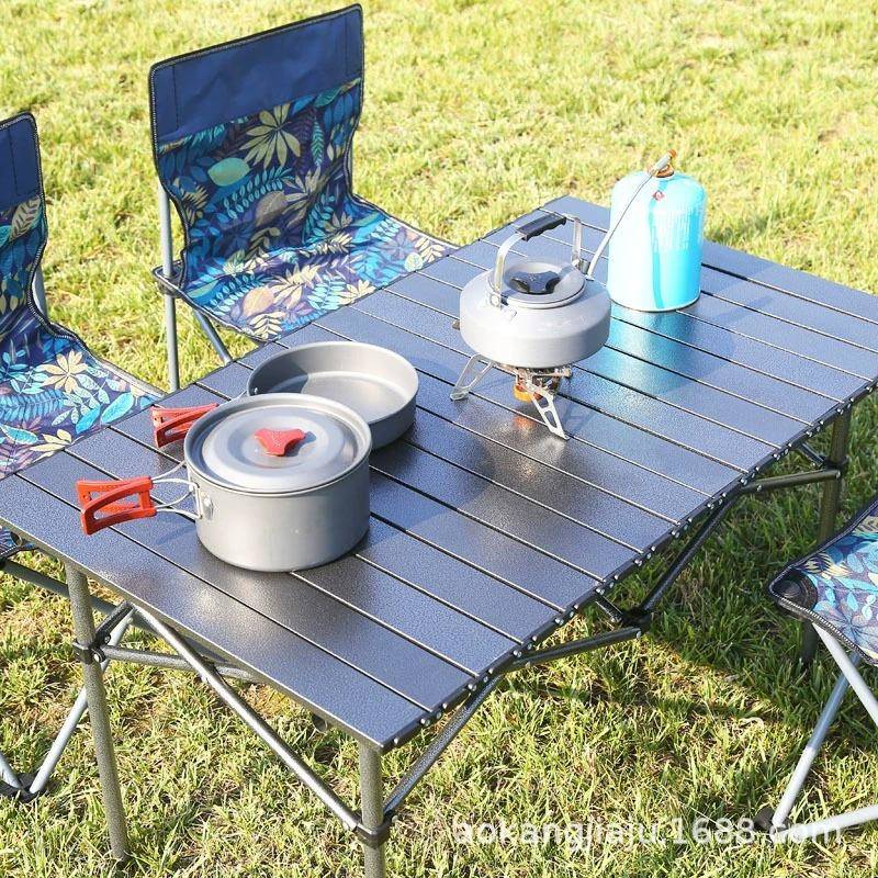 户外折叠桌椅套装便携式露营桌子装备用品野餐桌椅铝合金野营蛋卷