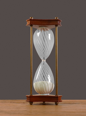 实木沙漏计时器60分钟30分钟生日情人节送教师礼物书架样板间摆件
