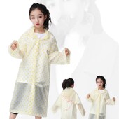 加厚非一次性雨衣儿童防水透明大童男女童小学生大人亲子防护雨披