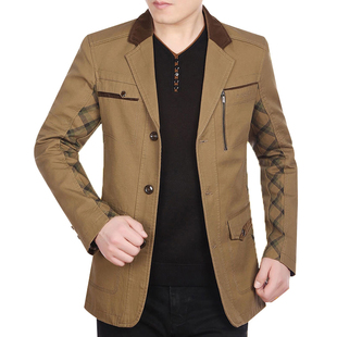 中老年人60岁春装 2020新款 50夹克45秋装 外套30爸爸40男装 中年男士