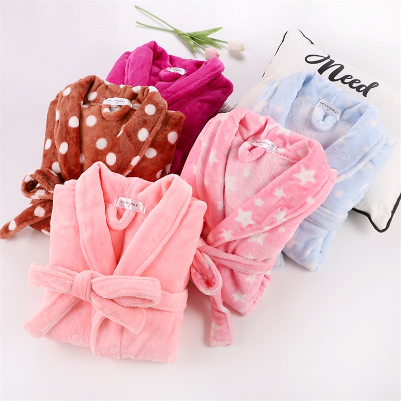 秋冬季法兰绒情侣睡袍男士女士浴袍珊瑚绒加厚长袖睡衣家居服浴衣