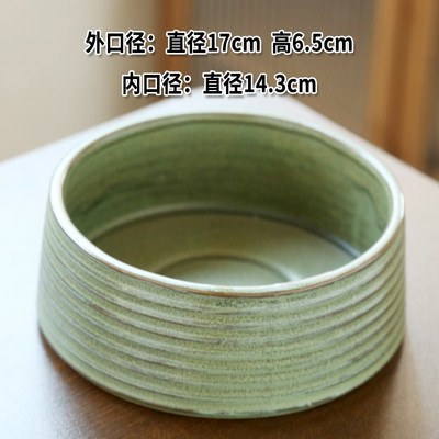 水培器皿无孔铜钱草花盆陶瓷大号一叶莲碗莲睡莲盆缸水培植物容器