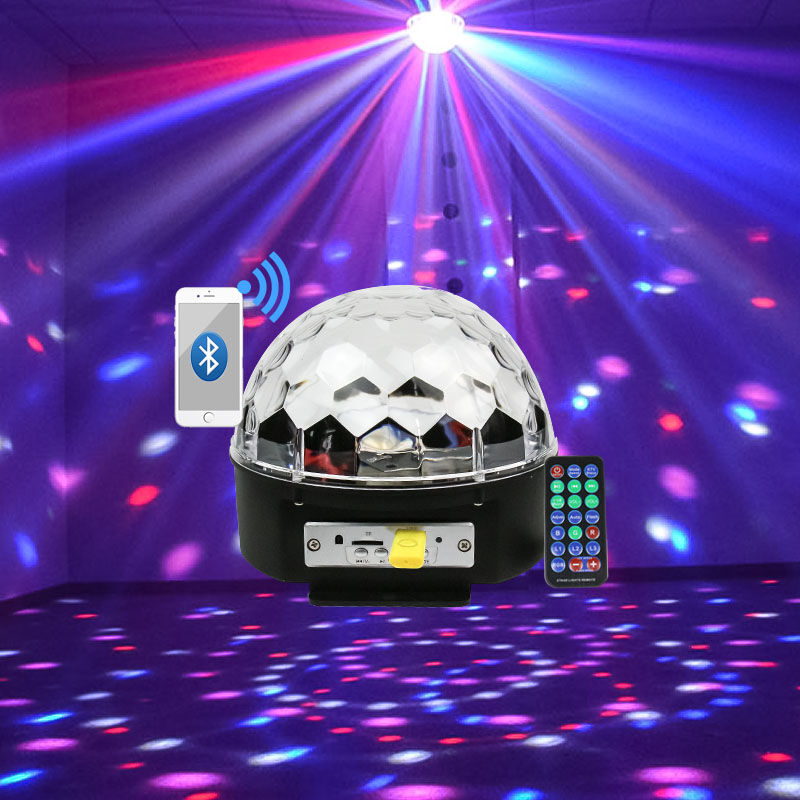 够能耐 水晶魔球舞台灯光旋转彩灯闪光灯ktv婚庆酒吧灯光束激光灯