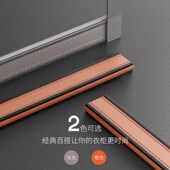 衣柜挂衣杆皮革衣橱横杆橱柜挂杆柜子衣杆托法兰座衣架杆柜内配件