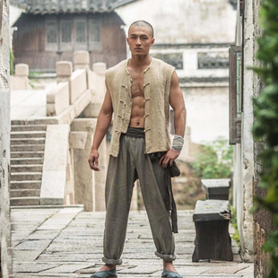 古装男款平民百姓村民农民小贩工人演出服装清朝民国黄包车夫戏服