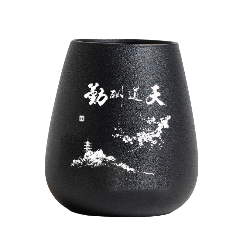 定制陶瓷笔筒办公室学生桌面收纳摆件送老师同学朋友同事实用礼物