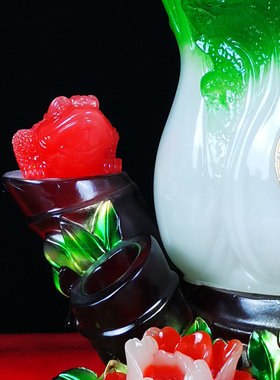 招财玉白菜摆件 客厅电视酒柜玄关装饰品百财工艺品店铺开业礼品