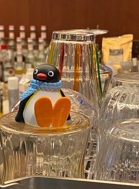 卡通pingu企鹅公仔摆件小玩偶娃娃桌面摆件装饰动物可爱创意礼物