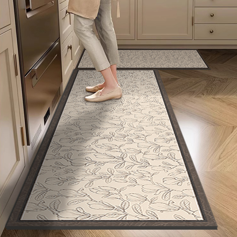矽藻泥厨房地垫免洗可擦防滑防油垫门口耐脏脚垫防水家用2023新款