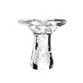 非白凝水花器 创意礼品 花瓶 家居摆件 手工 钠钙玻璃 玻心璃语