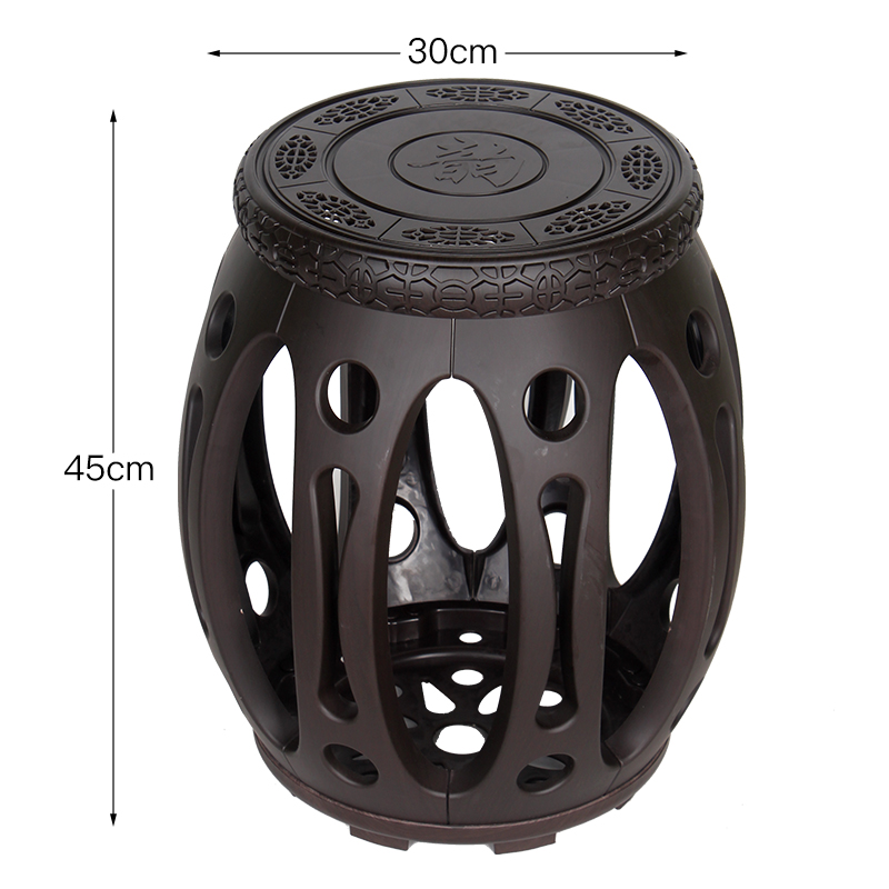 古筝凳子防裂古筝琴凳单人儿童轻便镂空茶室圆凳耐摔