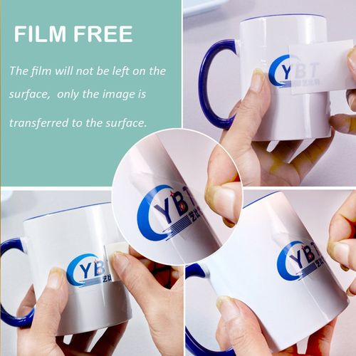A4可撕膜水转印纸激光打印水贴纸金属陶瓷玻璃杯子安全帽LOGO烫图
