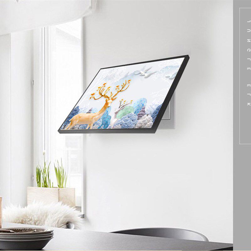 免打孔简约电表箱装饰画遮挡开关电闸盒配电箱客厅餐厅挂画无框画