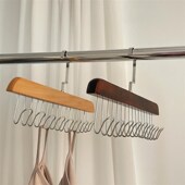 木质衣架一钩多挂学生宿舍用多功能卧室衣柜挂吊带省空间收纳神器