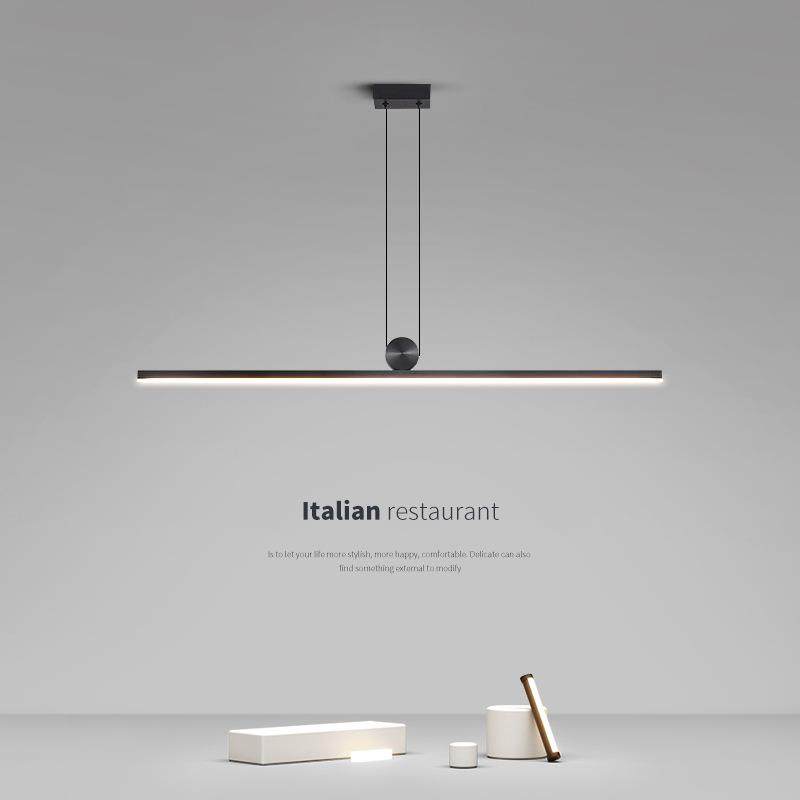 极简一字餐厅吊灯现代简约大气意式轻奢设计师吧台岛台长条灯具,3C数码配件,其它配件,淘宝优惠券,粉丝福利购,淘宝优惠卷