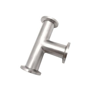 304不锈钢内焊真空三通 真空管件 KF等径真空三通