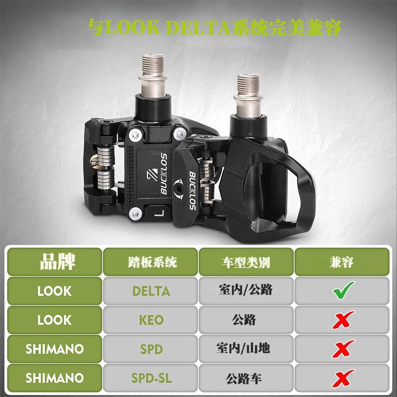 公路自行车自RLG锁脚尼龙自锁脚踏踏板带片锁锁Look 踏Delta系统