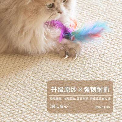 fjm26110地毯厅仿剑新款卧室沙复麻古风防水客耐发磨耐脏免打理地