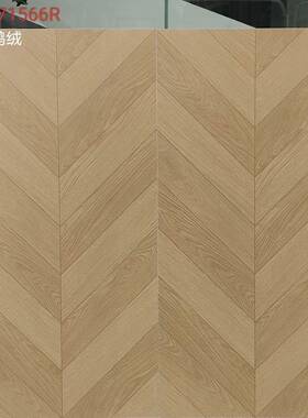 绒柔光木纹砖750X750x15001500m鹅m原色棕木色地板砖木大格鱼骨木