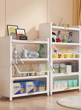 儿童书柜书架防尘带玻MSX-G008红亚克用落带地矮网家一体门靠墙床