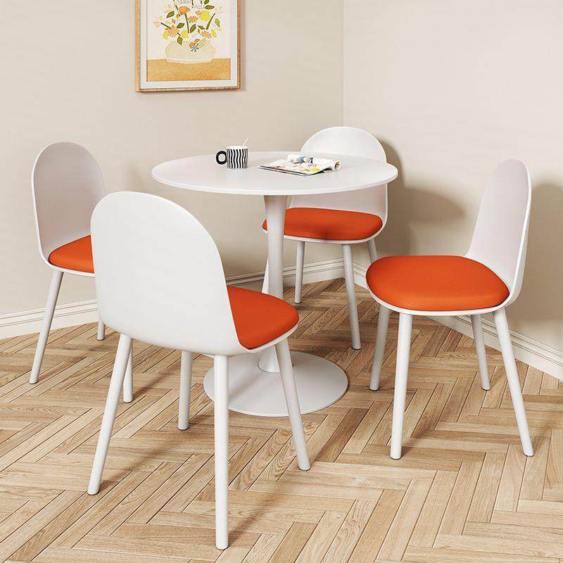 餐椅家用现代简约网红书桌洽谈椅卧室科技布奶茶甜品店舒适靠背椅