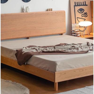 北欧小岛床1.5米实木床樱桃木榻榻米1.8米双人床现代简约卧室床