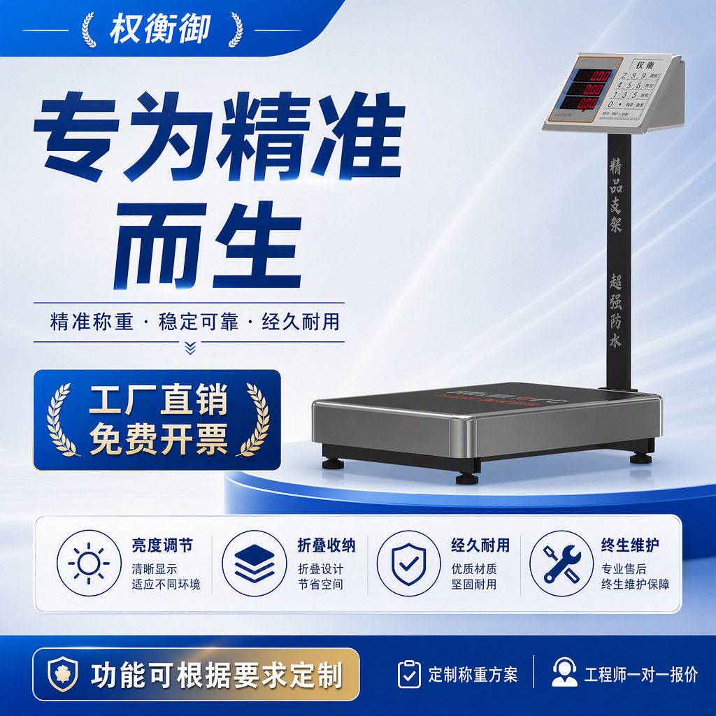 电子台秤商用计价电子秤300kg超市快递卖菜工厂仓库称重称台秤